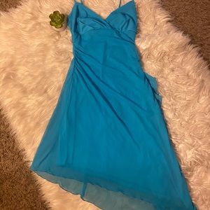 City Triangles Blue Asymmetrical Dress